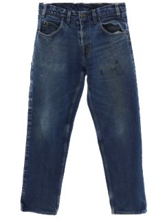 1990's Mens Prison Blues Grunge Denim Jeans Pants