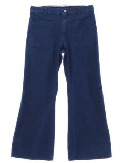 1970's Unisex Navy Issue Bellbottom Jeans Pants