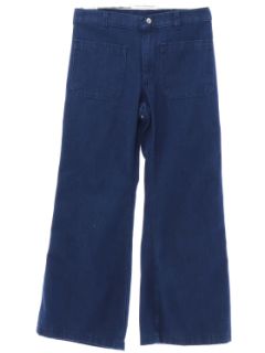 1970's Unisex Navy Issue Bellbottom Jeans Pants