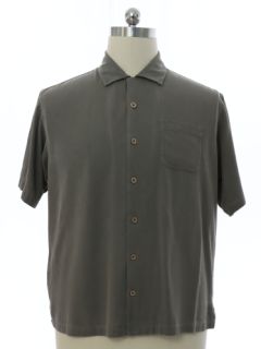 1990's Mens Tommy Bahama Heavy Silk Sport Shirt