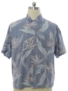 1990's Mens Jamaica Jaxx Silk Hawaiian Shirt