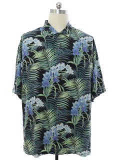1990's Mens Tommy Bahama Silk Hawaiian Shirt