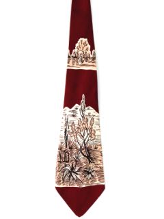 1940's Mens Wide Swing Necktie