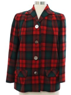1950's Womens Pendleton Wool 49er Style Shirt Jacket