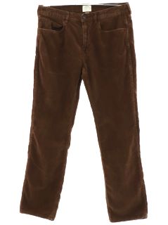 1990's Mens Brown Thin Wale Corduroy Pants