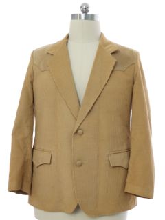 1980's Mens Corduroy Western Blazer Sport Coat Jacket