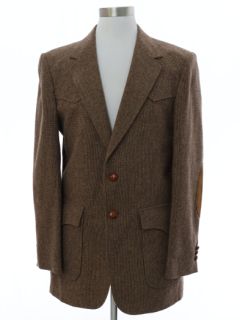 1970's Mens Wrangler Western Wool Blazer Sport Coat Jacket