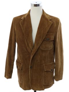 1970's Mens Corduory Blazer Sport Coat Jacket