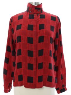 1980's Womens Silk Shirt