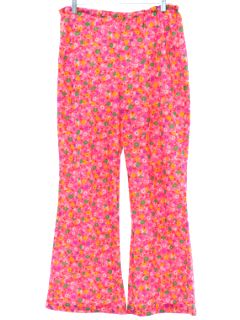 1970's Womens Knit Hippie Bellbottom Pants