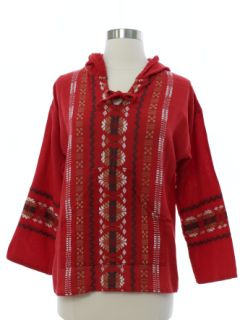 1980's Womens Guatemalan Style Shirt Jacket