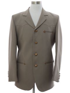 1980's Mens Mod Western Blazer Sport Coat Jacket