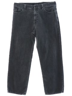 1990's Mens Calvin Klein Charcoal Grey Corduroy Pants
