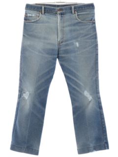 1990's Mens Y2k Levis 517 Grunge Distressed Stretch Denim Jeans Pants