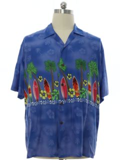 1990's Mens Rayon Hawaiian Shirt