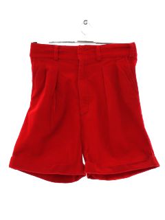 1980's Womens Pleated Corduroy Shorts