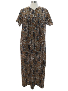 1970's Womens Muu Muu Style Dress