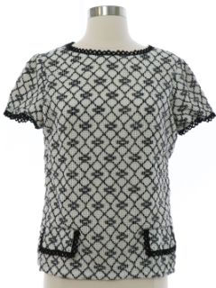 1960's Womens Mod Knit Shirt
