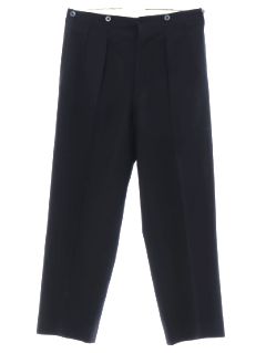 1930's Mens Wool Tuxedo Pants