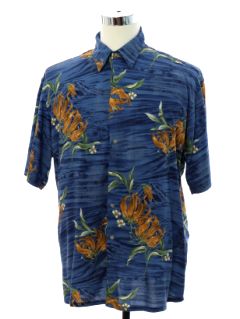 1990's Mens Pierre Cardin Rayon Hawaiian Shirt