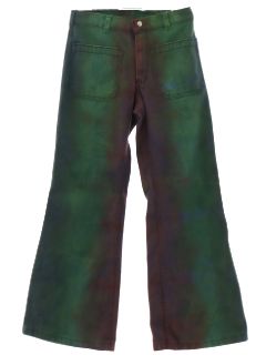 1970's Unisex Tie Dye Navy Issue Bellbottom Jeans Pants