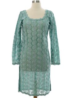 1980's Womens Salwar Kameez Over Dress