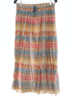 1990's Womens Hippie Broomstick Skirt