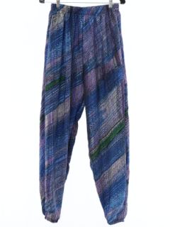 1980's Womens Baggy Print Pants