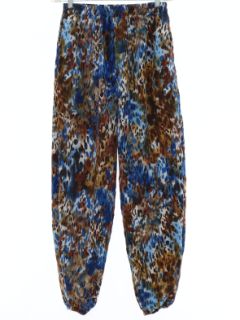 1980's Womens Baggy Print Pants