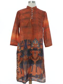 1990's Womens Print Dress