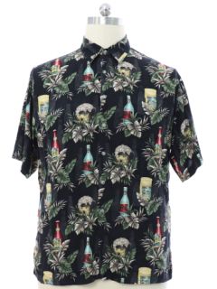 1990's Mens Rayon Hawaiian Beer Shirt