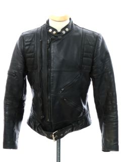 1980's Unisex Totally 80s Leather Motorcycle Jacket