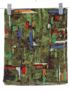 1950's Mid Century Modern Cotton Shantung Upholstery or Drapery Fabric