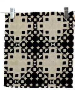 1960's Op Art Heavy Cotton Poplin Upholstery or Drapery Fabric