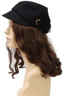 1960's Womens Accessories - Mod Jockey Style Hat