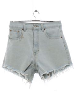 1990's Womens Grunge Denim Cut Off Jeans Shorts