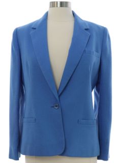 1980's Womens Totally 80s Rayon Boyfriend Style Blazer Jacket