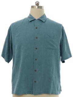 1990's Mens Silk Subtle Hawaiian Shirt