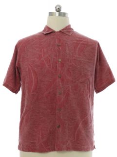 1990's Mens Silk Brocade Hawaiian Shirt