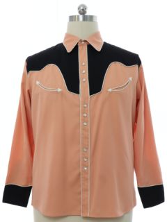 1950's Mens Reproduction Gabardine Western Shirt