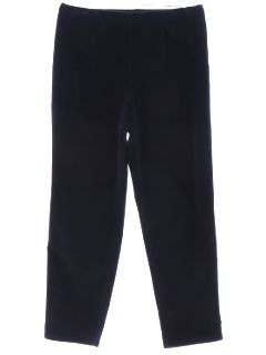 1990's Womens Black Thin Wale Corduroy Pants