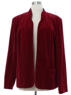 1980's Womens Velveteen Front Jacket