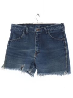 1990's Unisex Rustler Grunge Denim Cut Off Shorts