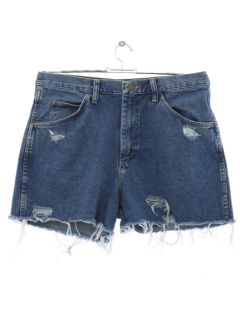 1990's Unisex Wrangler Grunge Denim Cut Off Shorts