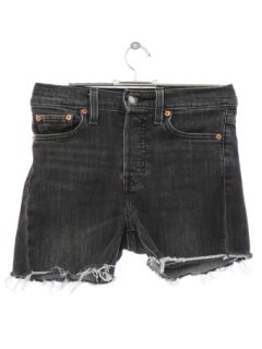 1990's Womens Levis Stretchy Skinny Denim Cut Off Shorts