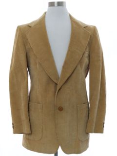 1970's Mens Corduory Blazer Sport Coat Jacket