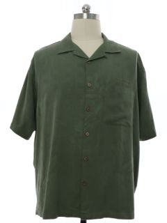 1990's Mens Heavy Silk Brocade Hawaiian Shirt