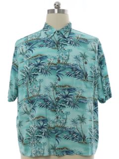 1990's Mens Rayon Hawaiian Shirt