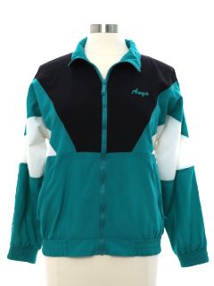 1990's Womens Devneys Dance Academy Windbreaker Style Track Jacket