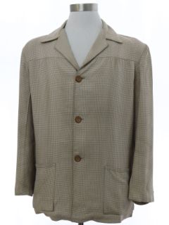 1940's Mens Fab Forties Rayon Leisure Jacket